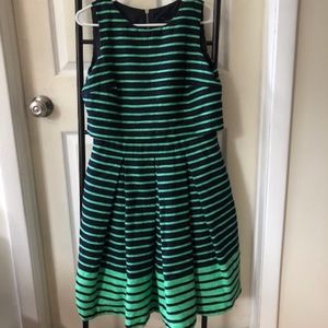 Green Striped Dress
